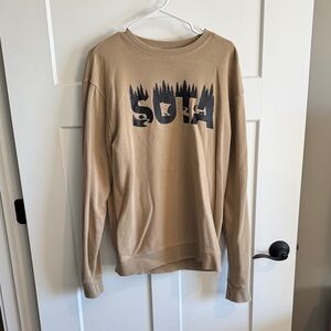 Tan Graphic Sweatshirt